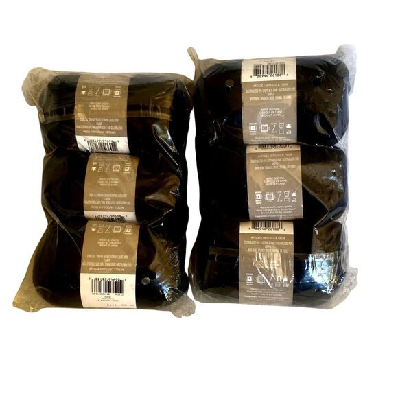 6 Skeins Loops & Threads Wool To Wash Yarn - Medium Weight Black New NIP - Picture 2 of 13